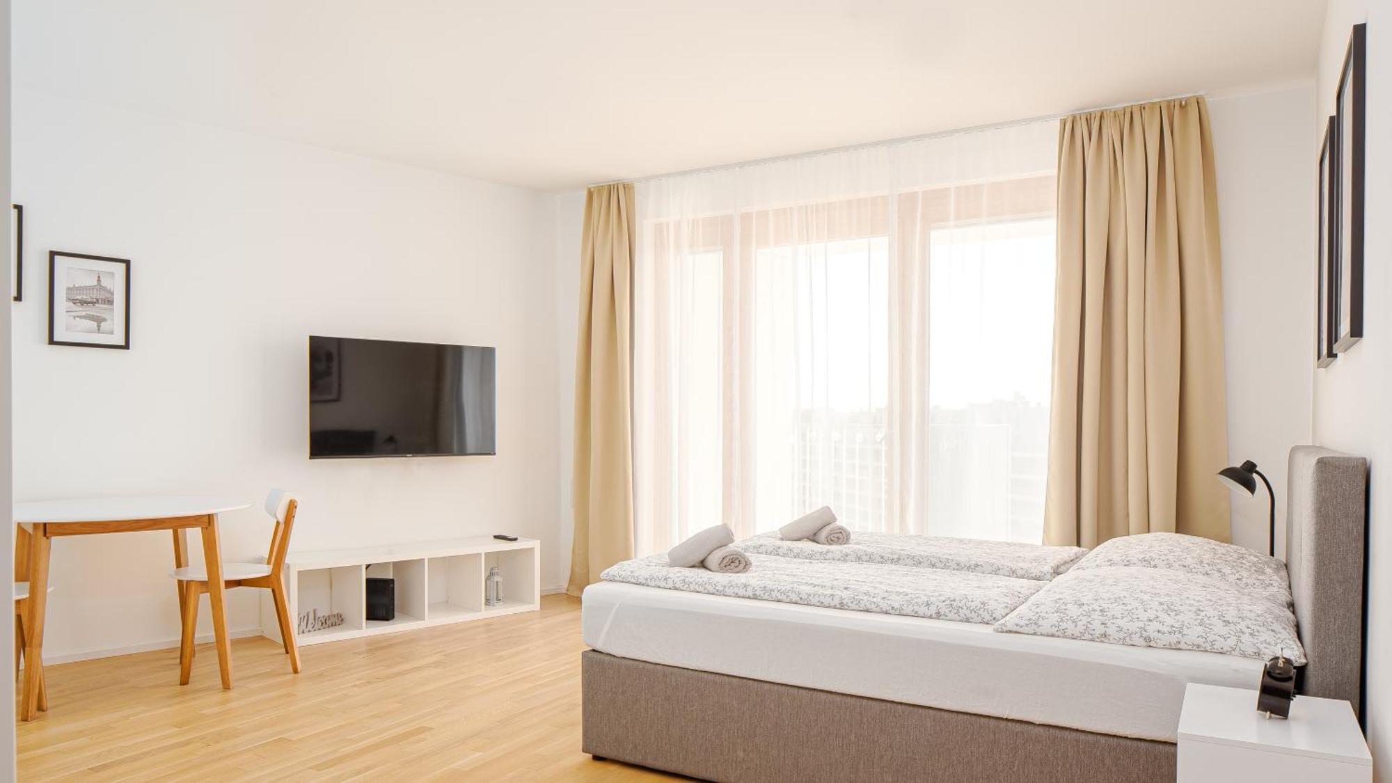 Whats-App Self-Check-In - Paerchen Wohnung Am Hauptbahnhof Wien Zimmer foto